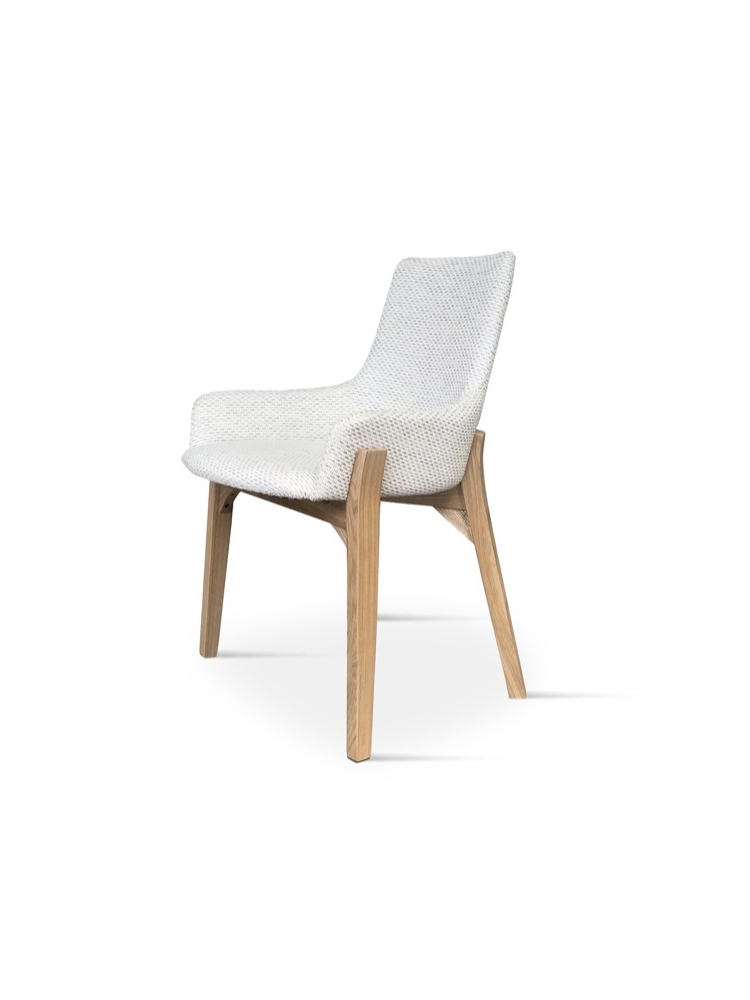 Chaise blanche baquet | L'Empreinte - Chaises