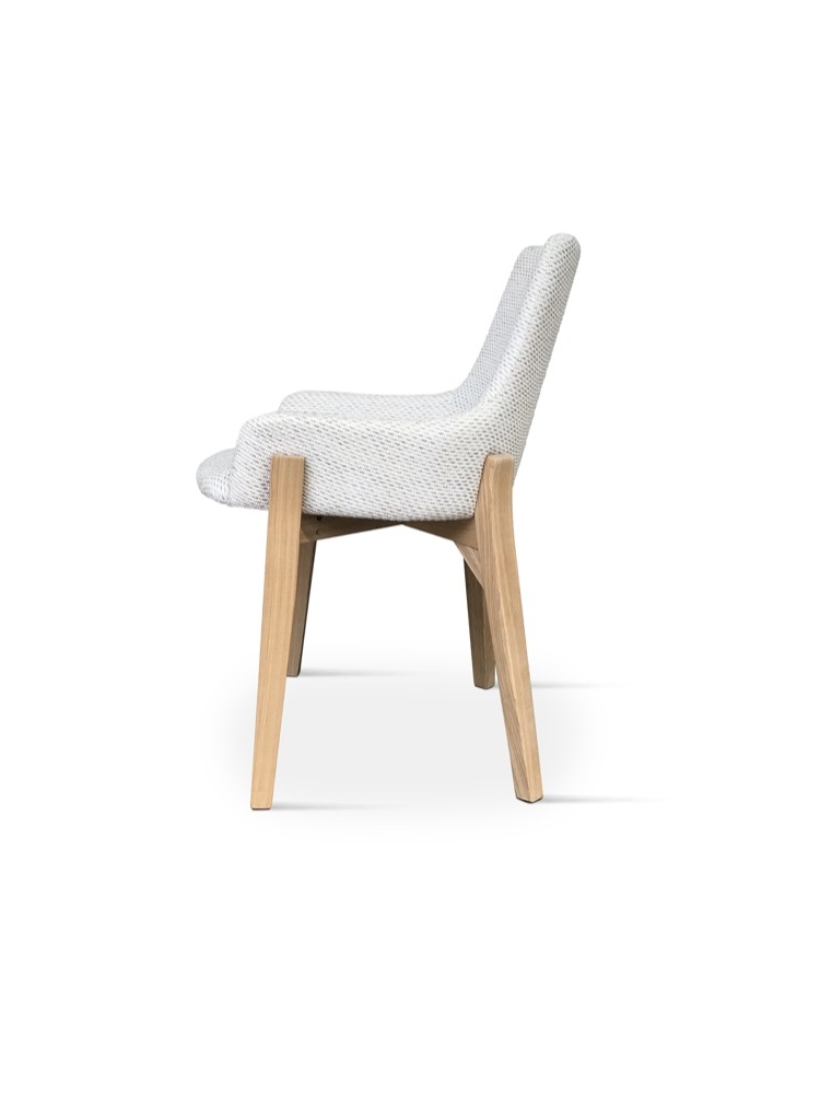Chaise blanche baquet | L'Empreinte - Chaises