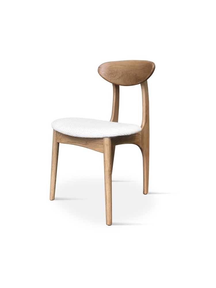 Chaise blanche écolière | L'Empreinte - Chaises