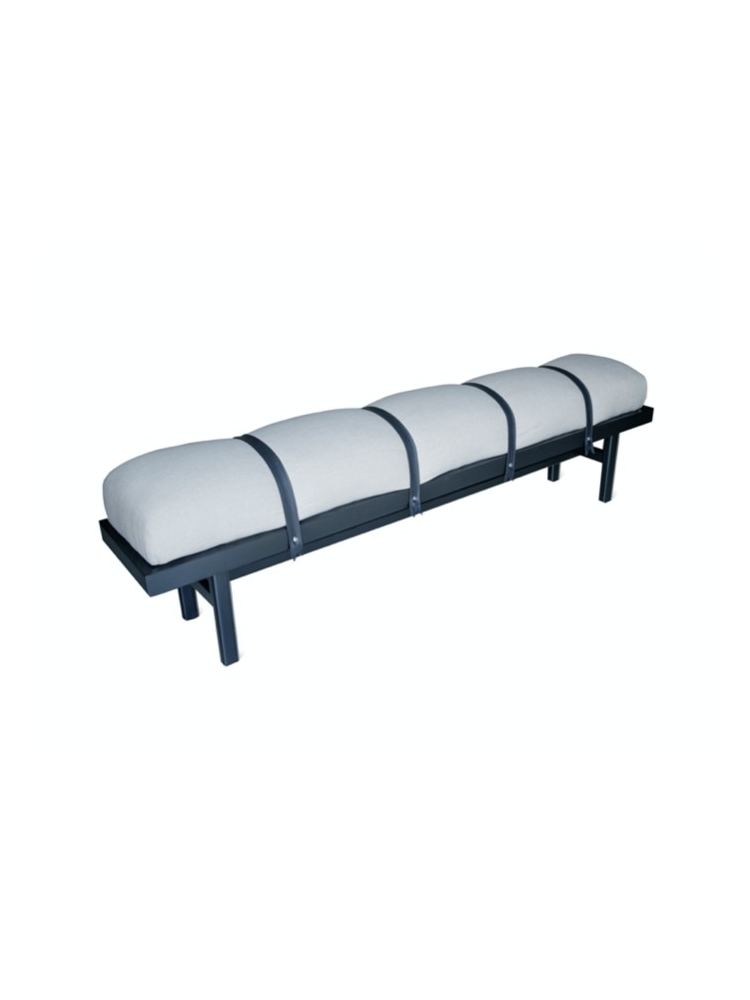 Banc métal et tissus |  - Bancs