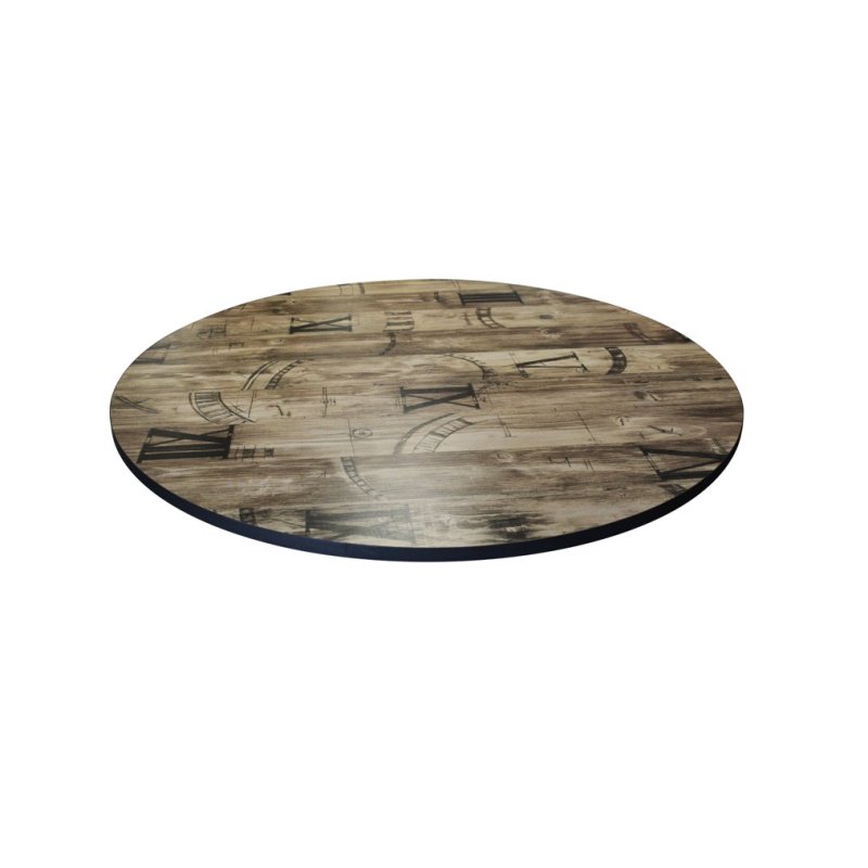 Plateau de table rond mélamine |  - Plateaux de table