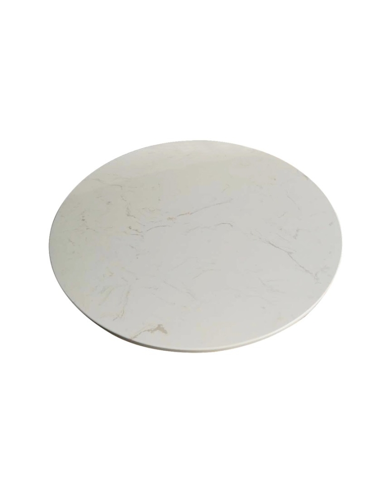Plateau de table rond marbre artificiel |  - Plateaux de table