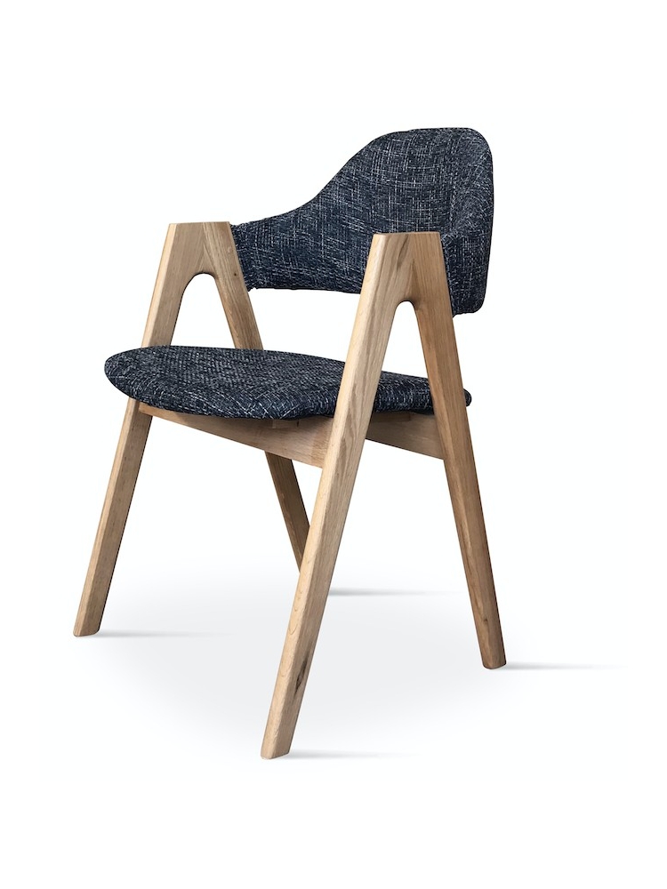 Chaise Grise vice avec accoudoirs | L'Empreinte - Chaises