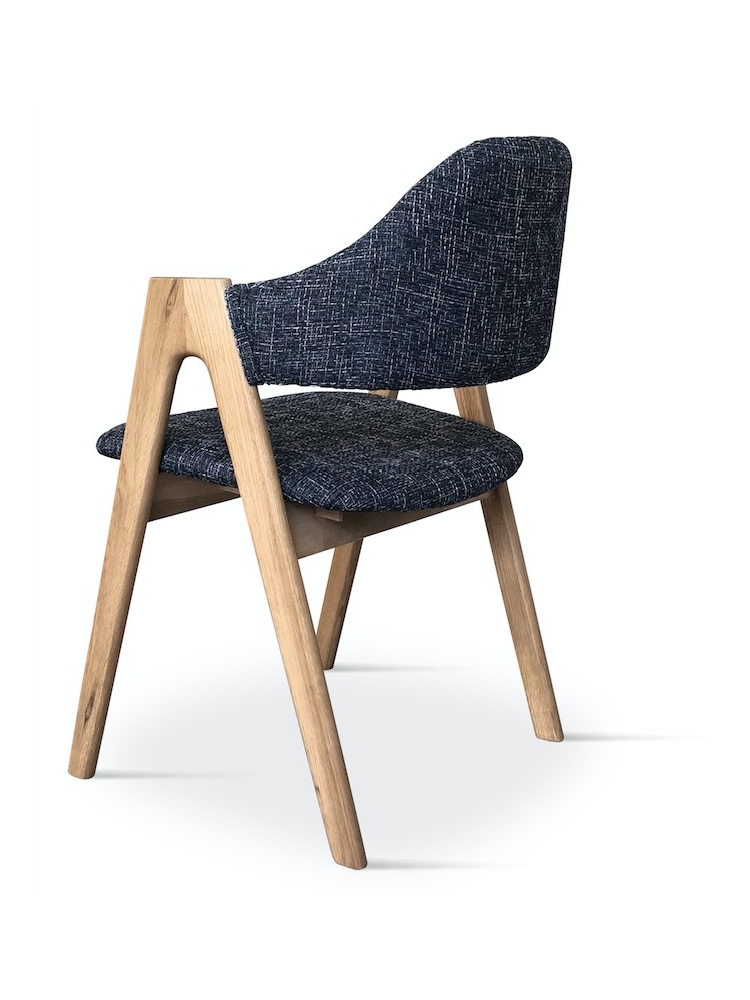 Chaise Grise vice avec accoudoirs | L'Empreinte - Chaises