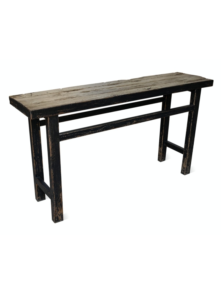 Console southampton teck recyclé black | L'Empreinte - Consoles