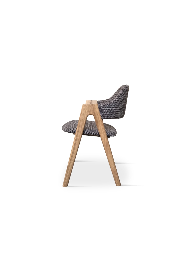 Chaise marron avec accoudoirs |  - Chaises