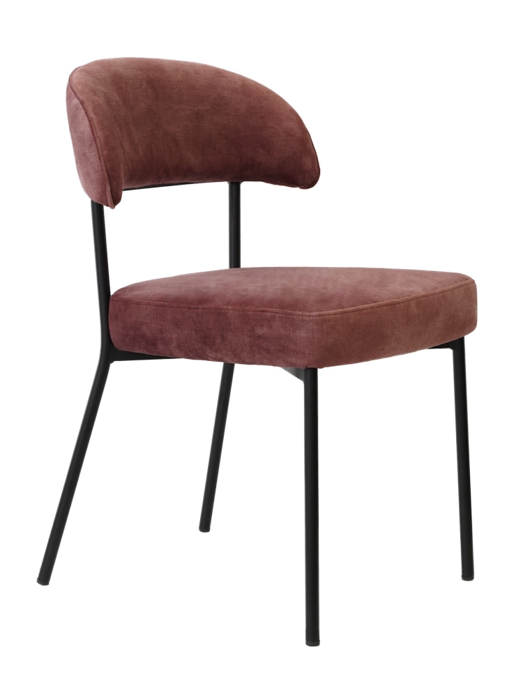 Chaise confort velvet Prune |  - Chaises