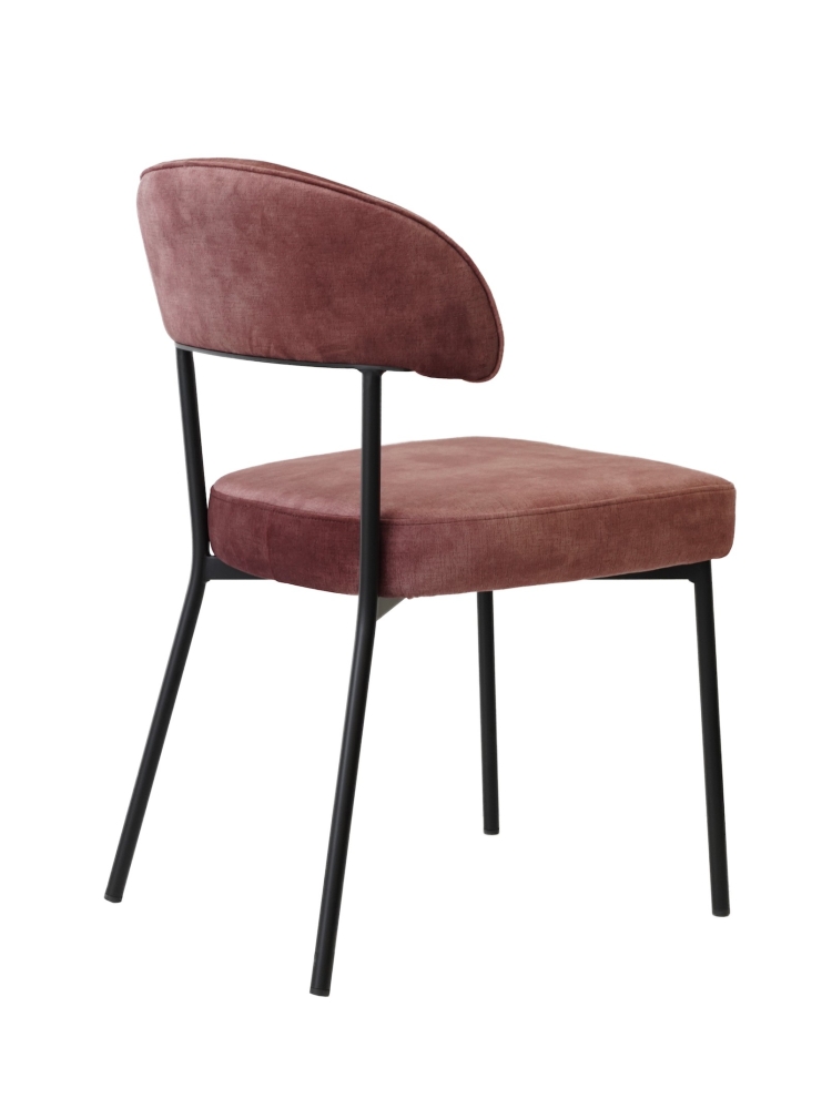 Chaise confort velvet Prune |  - Chaises