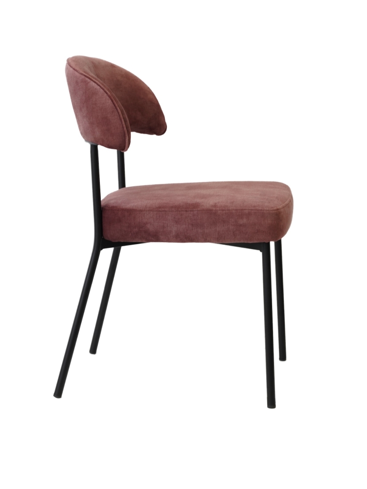 Chaise confort velvet Prune |  - Chaises