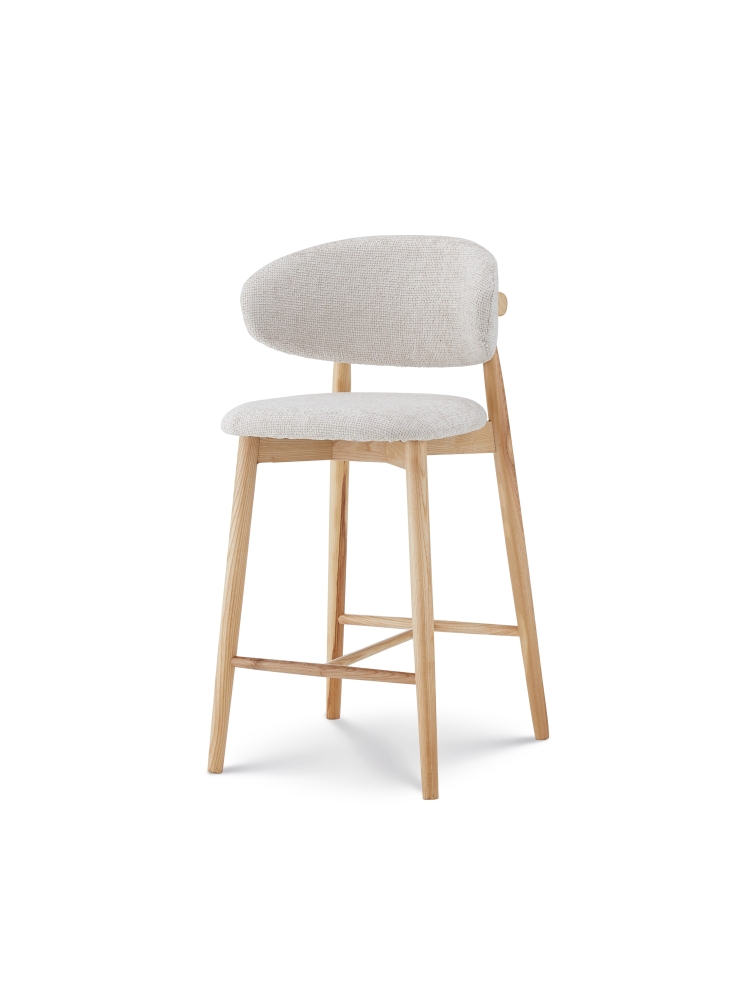 Tabouret Jaspe Naturel & White | L'Empreinte - Boutique
