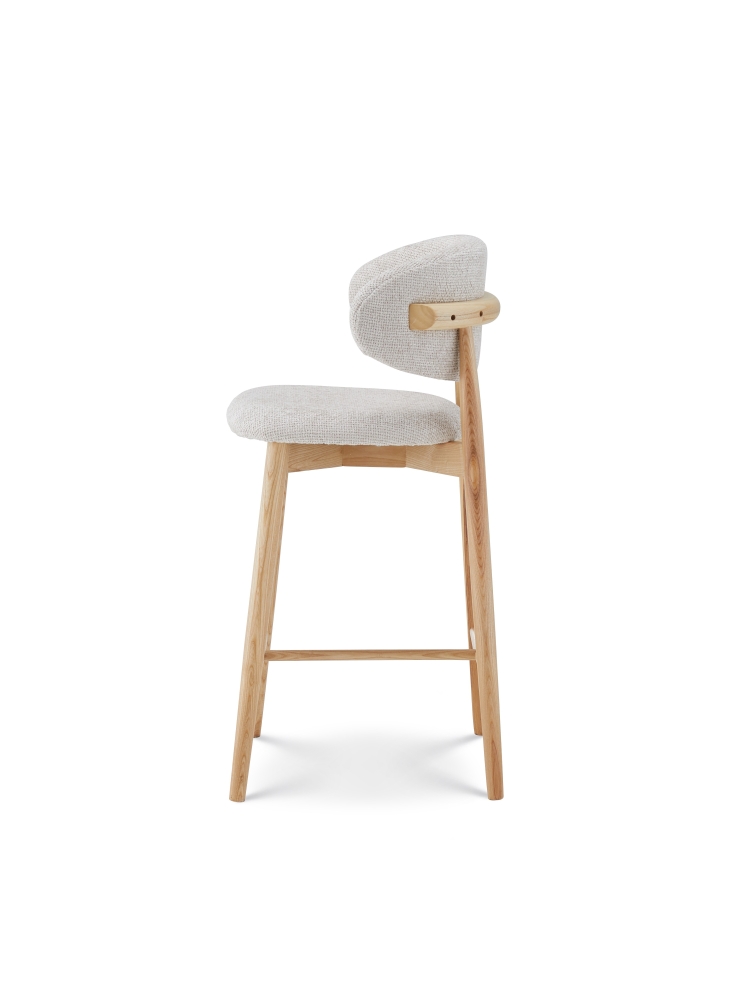 Tabouret Jaspe Naturel & White | L'Empreinte - Boutique
