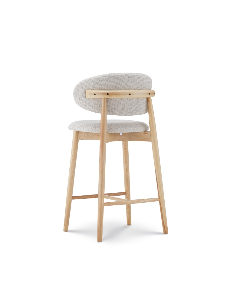 Tabouret Jaspe Naturel & White | L'Empreinte - Boutique