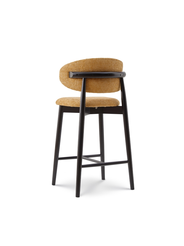 Tabouret Jaspe Black & Yellow | L'Empreinte - Boutique