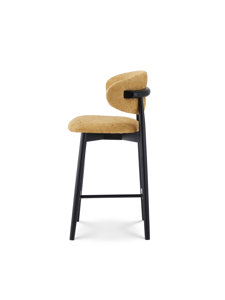 Tabouret Jaspe Black & Yellow | L'Empreinte - Boutique