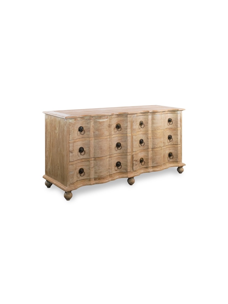 Commode Arbalette en vieux teck |  - Commodes