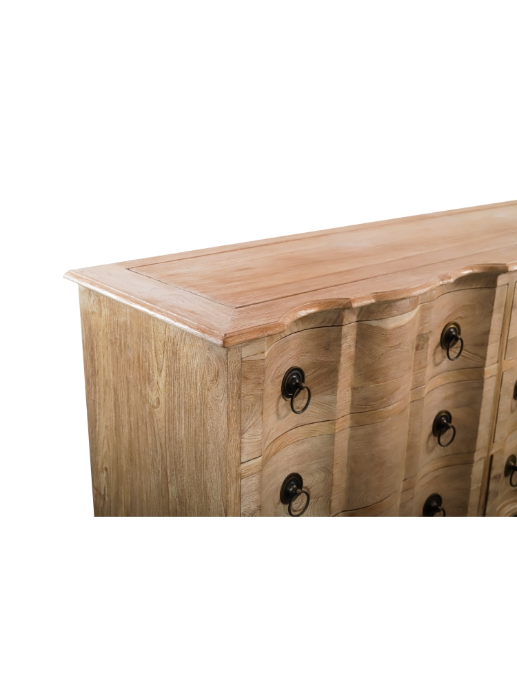 Commode Arbalette en vieux teck |  - Commodes