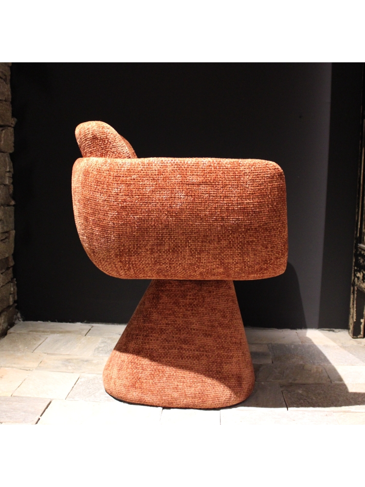 Fauteuil Pivotant Lexi Terre Cuite | L'Empreinte - Chaises