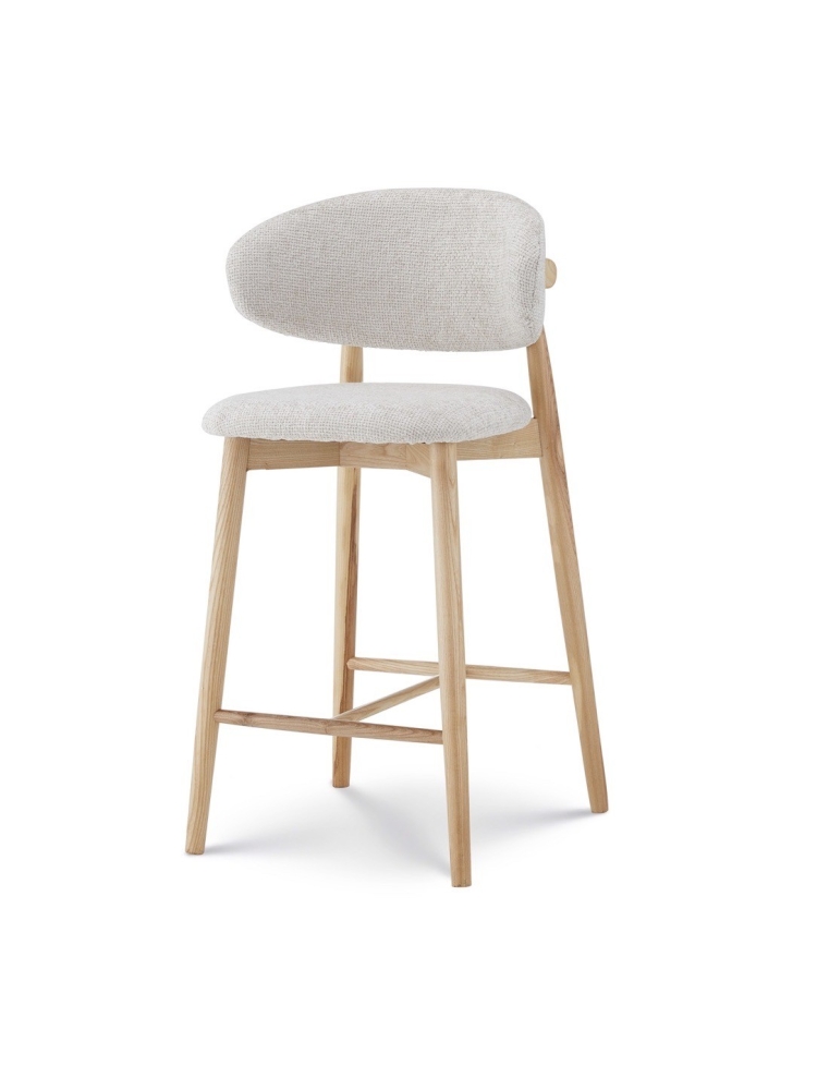 Tabouret Jaspe Naturel & White | L'Empreinte - Boutique