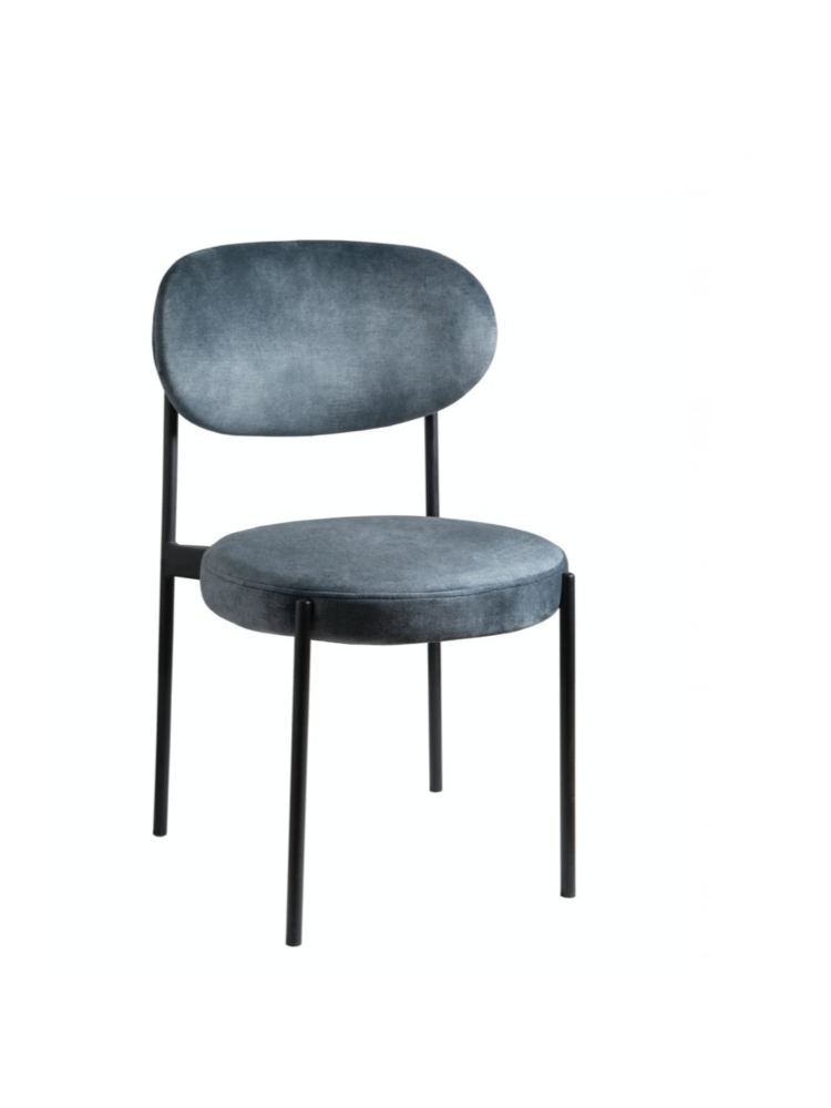 Chaise rebell ronde bleu | L'Empreinte - Chaises