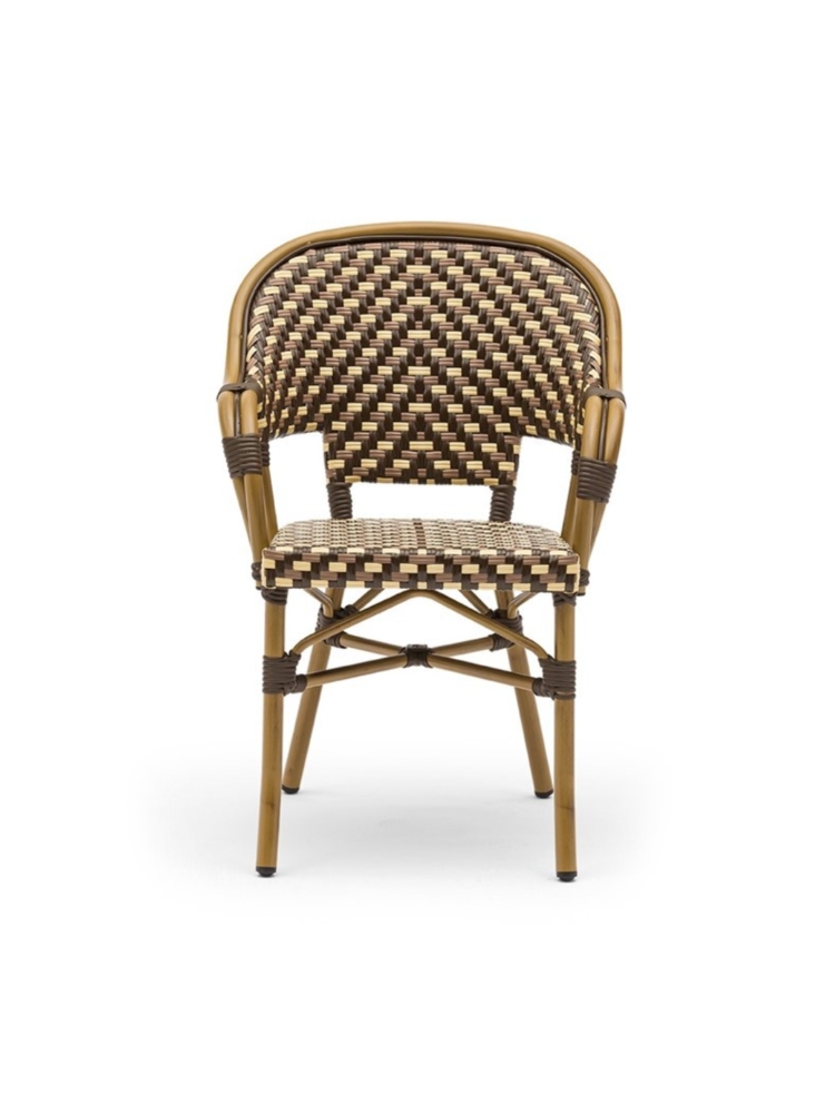 Fauteuil Roma marron