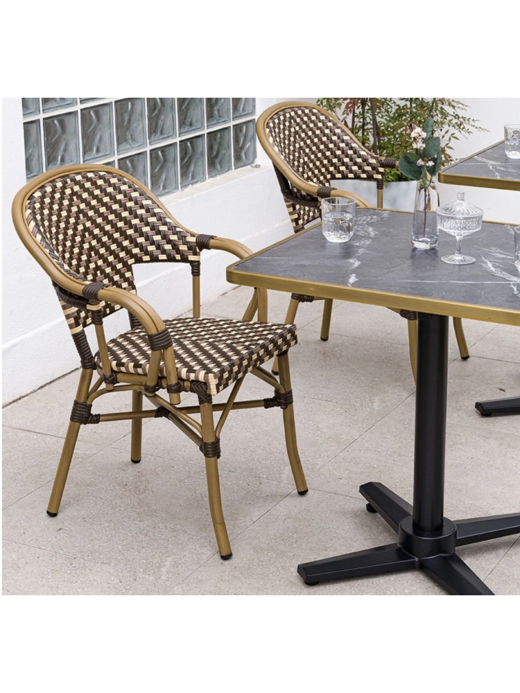 Fauteuil Roma marron |  - Fauteuils