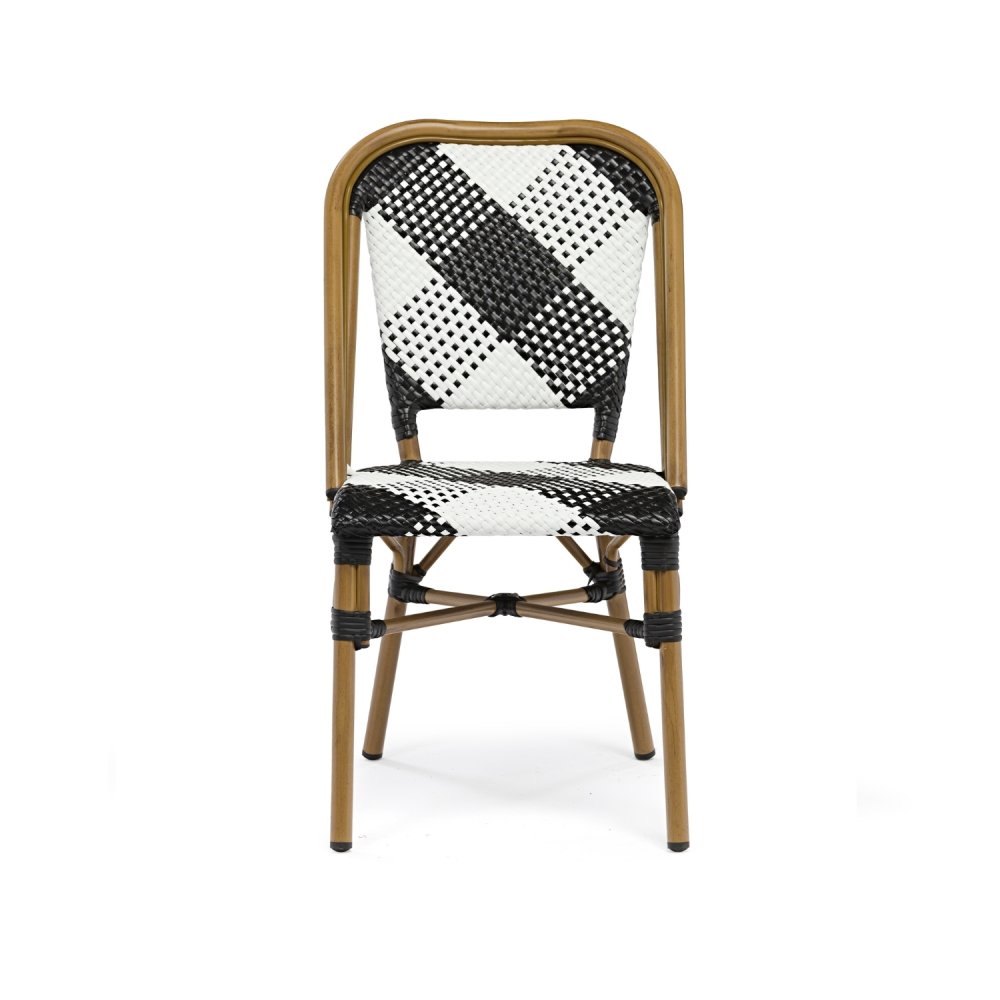 Chaise Ena noire/blanche |  - Chaises