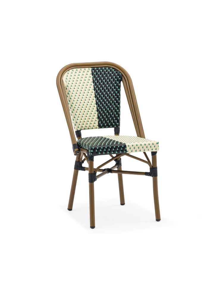 Chaise Ena crème/noire |  - Chaises