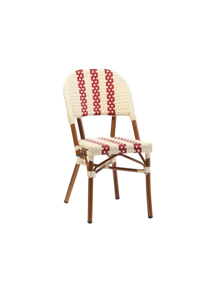 Chaise Hera rouge/blanche |  - Chaises