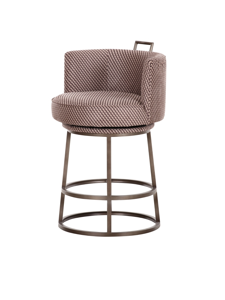 Tabouret Dana imprimé black brown | L'Empreinte - Tabourets