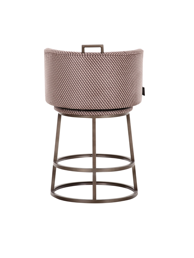 Tabouret Dana imprimé black brown | L'Empreinte - Tabourets