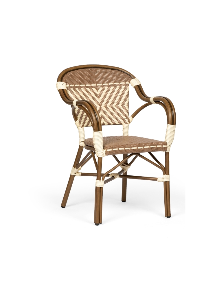 Fauteuil Perla marron