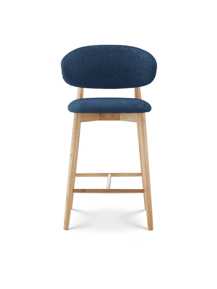 Tabouret Jaspe Naturel & Bleu | L'Empreinte - Boutique