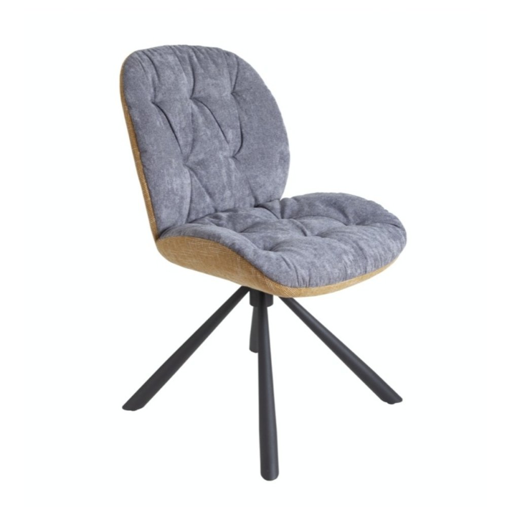 Chaise rebell matelassée bicolore | L'Empreinte - Chaises