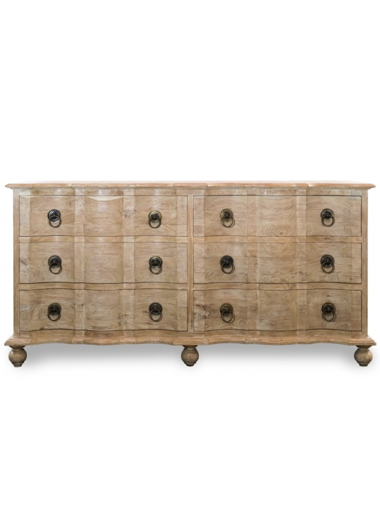 Commode Arbalette en vieux teck |  - Commodes