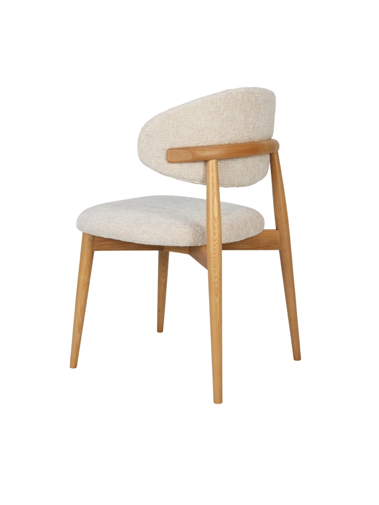 Chaise Jaspe Naturel & White | L'Empreinte - Boutique