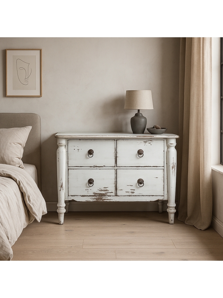 Commode Bubut blanche |  - Commodes