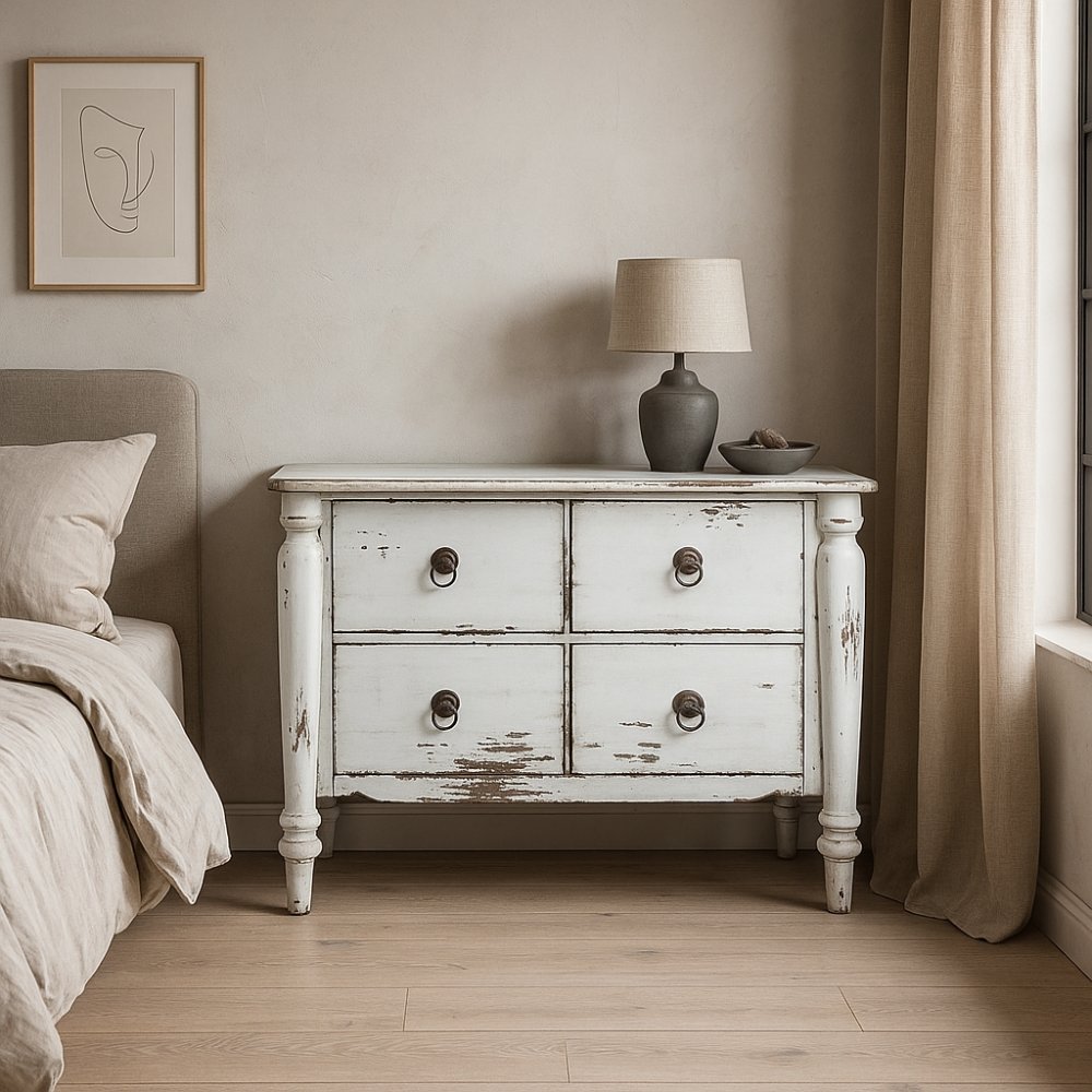 Commode Bubut blanche |  - Commodes