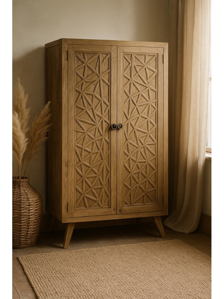 Mini armoire sculptée Fleur