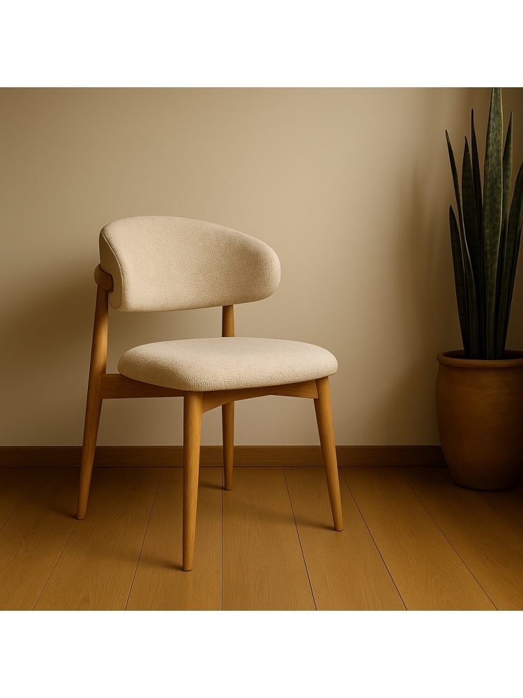 Chaise Jaspe Naturel & White | L'Empreinte - Boutique