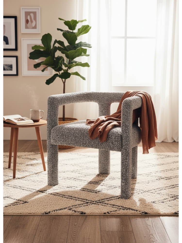 Chaise Liam Bouclette Chiné | L'Empreinte - Chaises