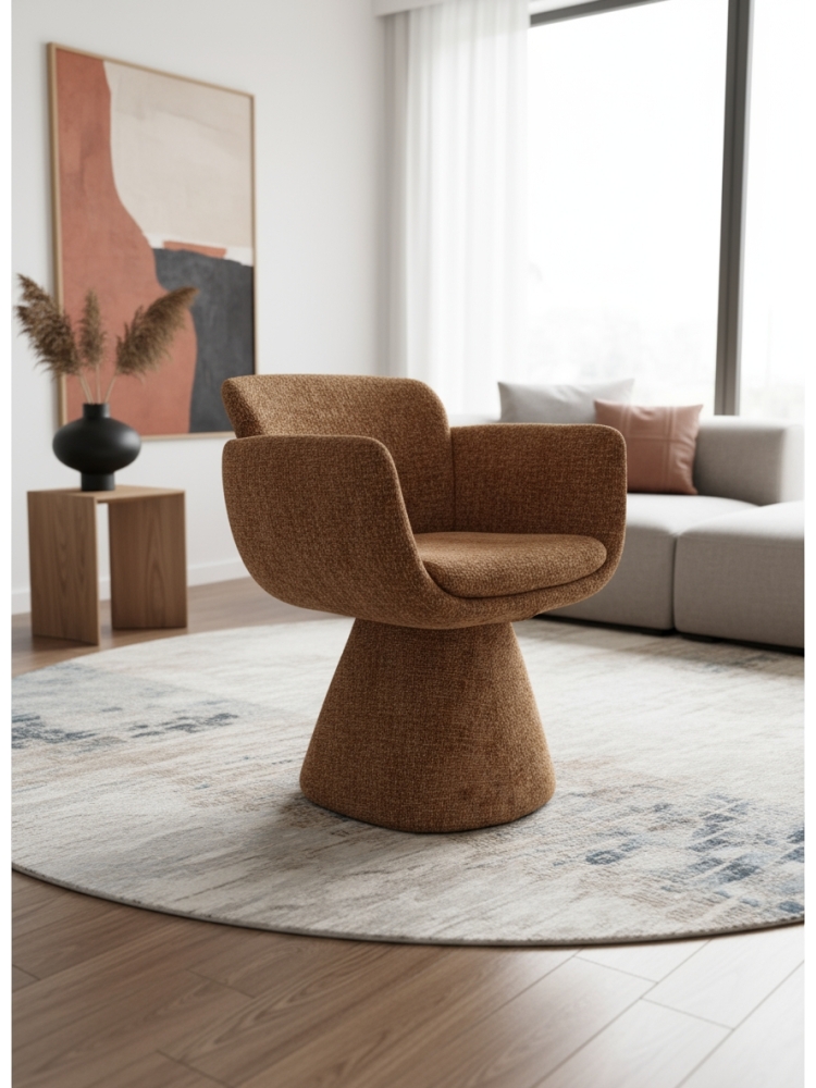 Fauteuil Pivotaznt Lexi Ambre | L'Empreinte - Chaises