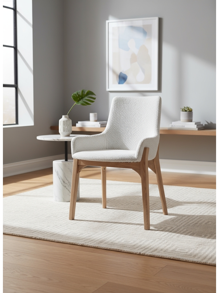 Chaise blanche baquet | L'Empreinte - Chaises