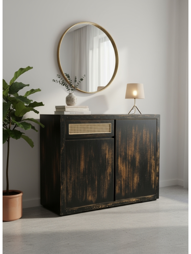 Buffet Mana Black Antique | L'Empreinte - Buffets