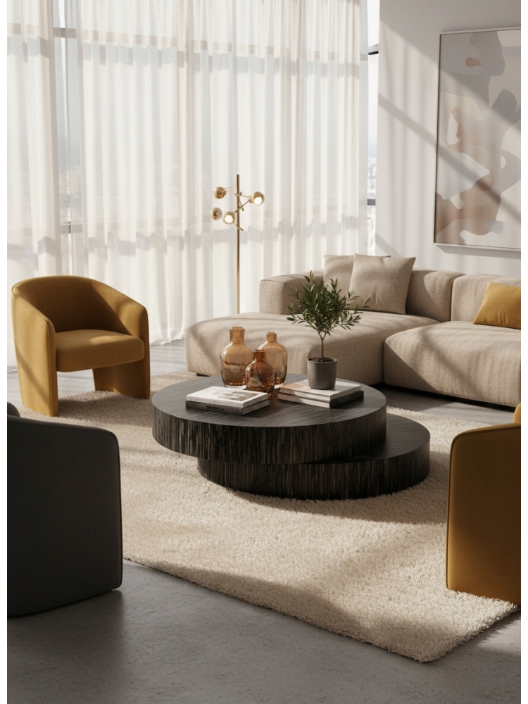 Table basse Tronçon superposé