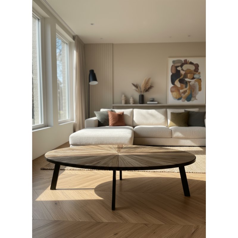 Table basse ovale étoilé mia