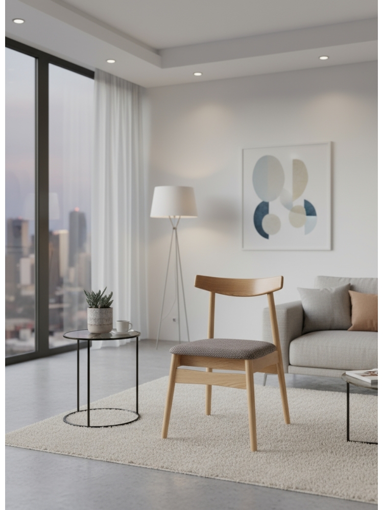 Chaise brown vico | L'Empreinte - Chaises