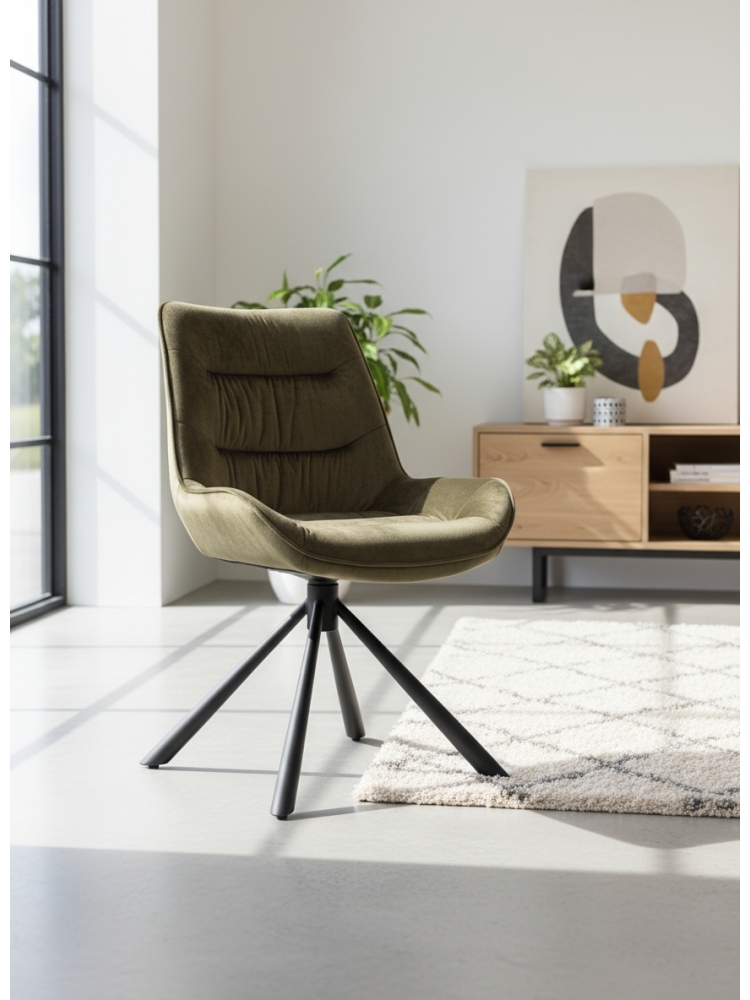 Chaise rebell baquet kaki | L'Empreinte - Chaises