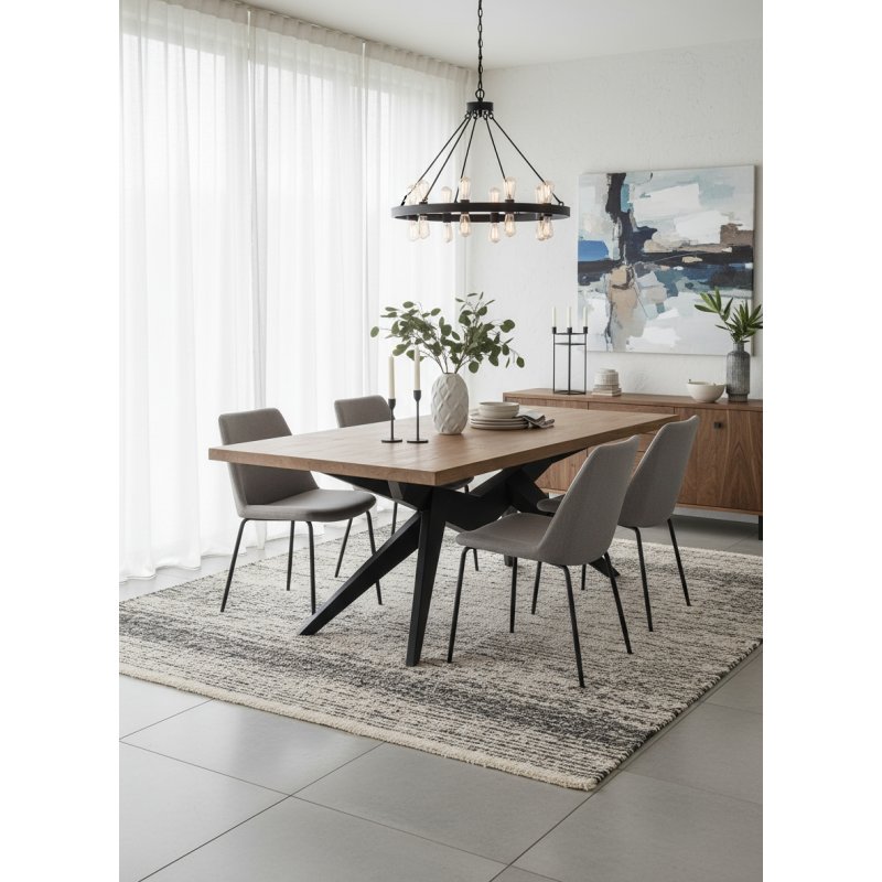 Table à manger Farya noir