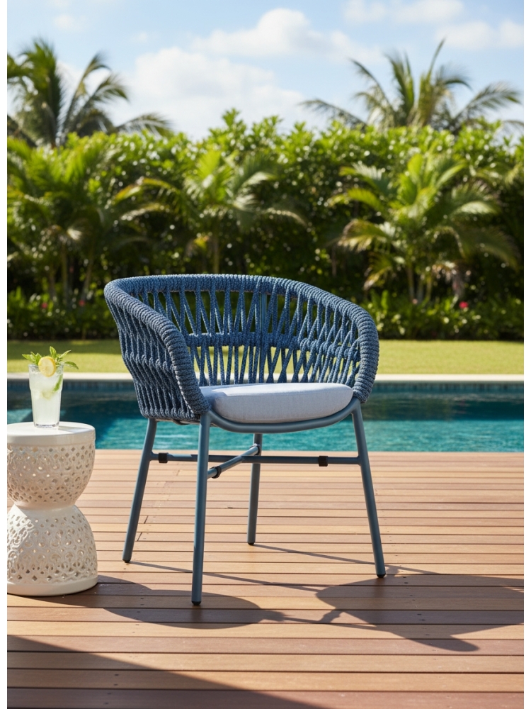 Chaise Mattea Blue | L'Empreinte - Outdoor
