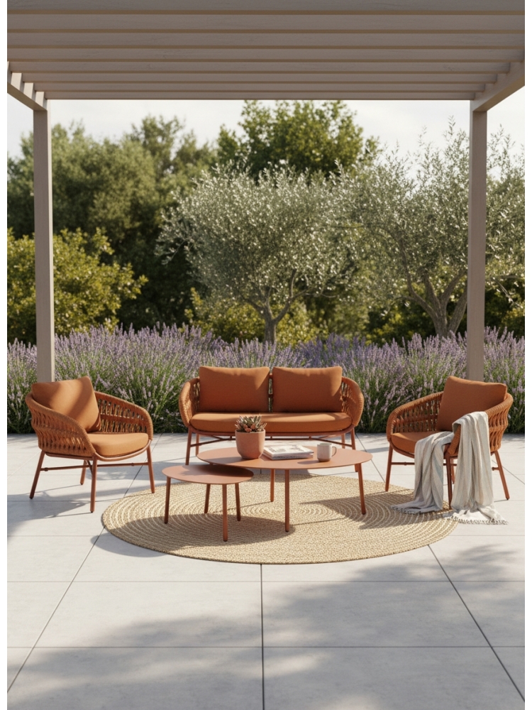 Salon complet Holly Terracotta | L'Empreinte - Outdoor